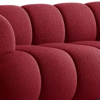 Zayshine - Juego de Sofás de Salón de 3 Plazas, Estilo Italiano Moderno y Lujoso, en Chenilla Gris, Sofá Modular en Forma de L de Terciopelo para Villa o Apartamento
