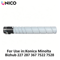 Cartouches de toner UNICO TN323 compatibles avec les imprimantes laser Konica Minolta Bizhub 227 287 367 7522 7528