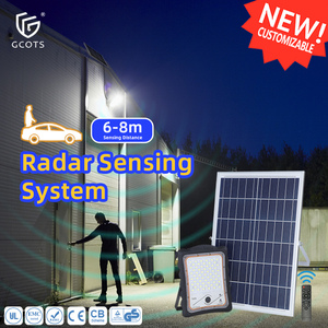 Solar Flood <b>Lights</b> <b>with</b> <b>Motion</b> <b>Sensor</b> Battery Die-cast Aluminum IP65 Outdoor Waterproof for Villas Parks Hotels - Product Image 1