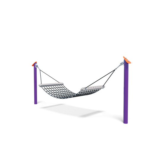 Red Color Playground Children Hammock 150cmx80cm With Hanging Rope