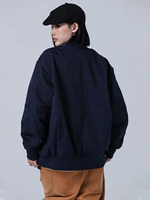 Blouson Bomber Homme Streetwear ODM Imperméable Coupe-Vent à Motif Cœur, Fermeture Éclair, Surface Enduite Robuste en Polyester Haute Densité