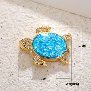 DIY joyería de Navidad chapada en oro baratijas Luna Azul tortuga alce ciervo bolsa encanto sol planeta encantos joyería Accesorios - Product Image 4