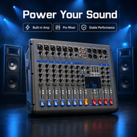 Console de mixage audio professionnelle 8 canaux 250W avec 99DSP USB Bluetooth pour sonorisation en direct