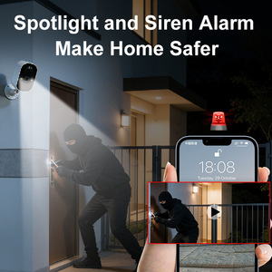 กล้องไวไฟพลังงานแสงอาทิตย์กลางแจ้ง 1440P มองเห็นในเวลากลางคืน ตรวจจับความเคลื่อนไหว อินเตอร์คอมเสียง บันทึกข้อมูลบนคลาวด์ กล้องรักษาความปลอดภัยใช้พลังงานต่ำ - Product Image 5