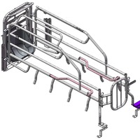 Cage de maternité pour porcs de qualité supérieure, galvanisée à chaud, pour élevage porcin