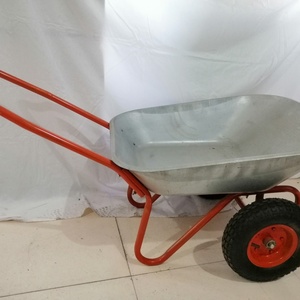<span class=keywords><strong>Brouette</strong></span> WB6404 de 110 L avec plateau en acier galvanisé et double roue – Approvisionnement direct usine - Product Image 5