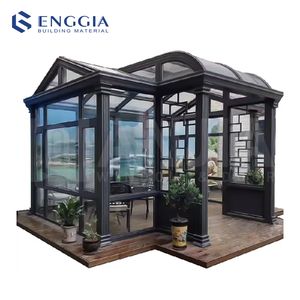 Abri de jardin en aluminium, véranda, serre, maison en verre imperméable, solarium autoportant, villa extérieure - Product Image 6