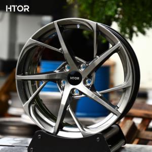 Jantes forgées sur mesure HTOR 19x8.5 19x9.5 5x114.3 gris anthracite à rayons rotatifs pour ADX Integra TLX <span class=keywords><strong>MDX</strong></span> Civic Accord Prelude - Product Image 1