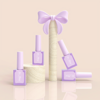 Flacon de vernis à ongles vide de luxe en verre de 13 ml avec pinceau, personnalisable avec logo, pour cosmétiques et nail art