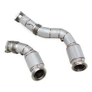Direct-fit Catted Downpipe for BMW M3/M4 F80/F82 S55 3.0T 2014-2019 Stainless Steel Pipe High Flow with 100/200/300/400 <b>Catalyst</b> - Product Image 1