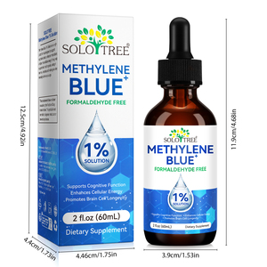 Hot Bán 60Ml Màu Xanh của Tôi Giọt 1% Não Sức Khỏe Chế Độ Ăn uống Bổ Sung Nhãn Hiệu Riêng Methylen Màu Xanh Chất Lỏng Giọt Bổ Sung Cho Con Người - Product Image 6