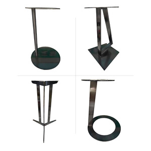 Stainless Steel Side Table Legs Brushed Contemporary Heavy Duty Furniture Leg For Table - Product Image 4