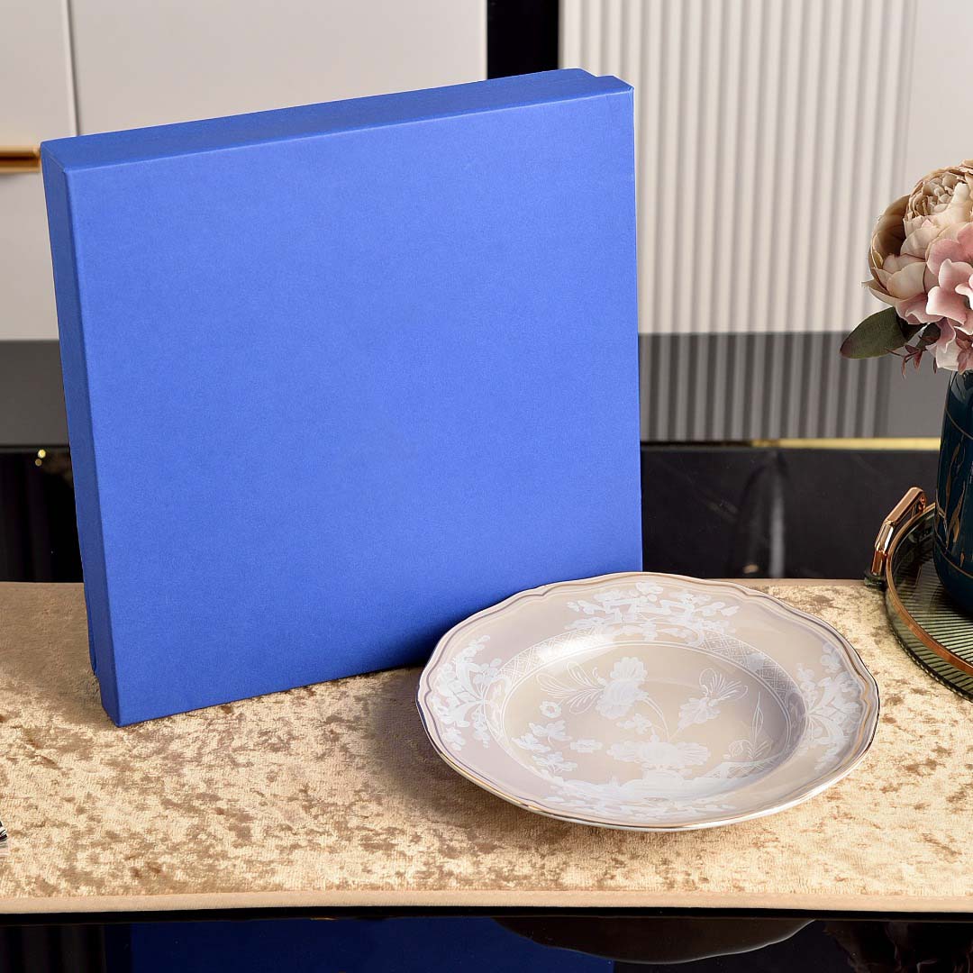 Plato hondo blanco de 9 pulgadas