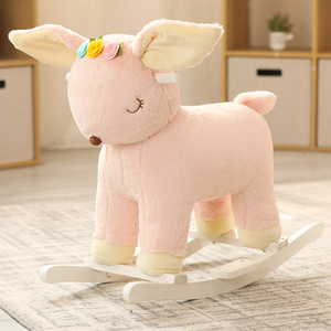 Vente en gros de jouets en peluche personnalisés pour enfants et bébés, mignons animaux en peluche, cheval à bascule - Product Image 6