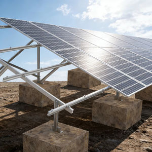 Sistema de Montaje en Suelo con Revestimiento de Zn-Al-Mg de Fácil Instalación GL para Paneles Solares con Carga de Viento de 60 m/s y Carga de Nieve de 3 KN/m - Product Image 1