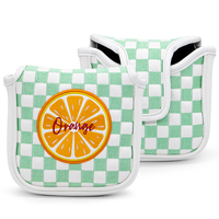 Prix de gros, housse de tête de putter de golf, design personnalisé, housse de tête de putter de golf en cuir PU avec aimant