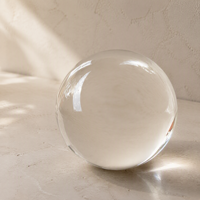 Sphère en cristal K9 personnalisée, gravure laser 3D, boule de cristal vierge 60/80 mm pour cadeau souvenir OEM ODM