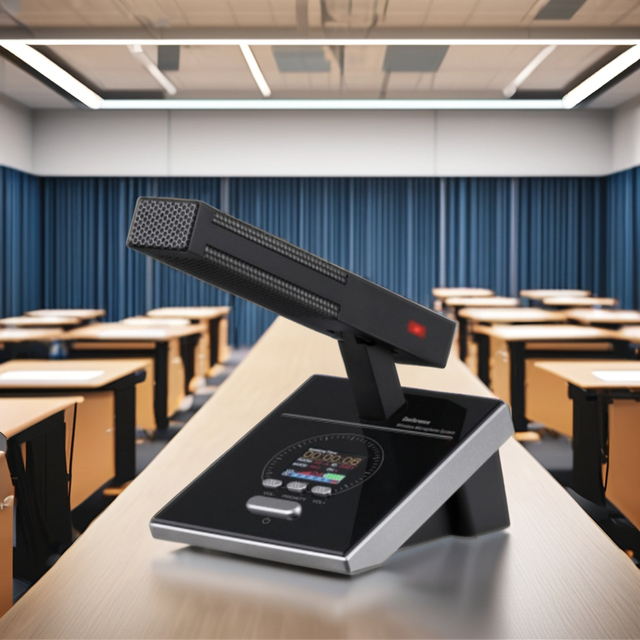 Professional Ultra-High Frequency Wireless Conference Sound System with XLR Connector Noise Cancelling Feature Conference Rooms