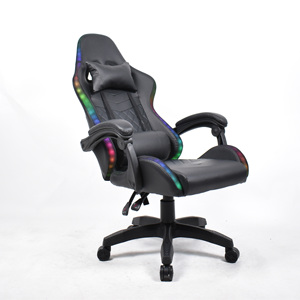Racing Pro Black Leather Ergonomic Computer <strong>Chair</strong> High Back <strong>Adult</strong> RGB <strong>Gaming</strong> <strong>Chair</strong> With LED Lights - Product Image 5