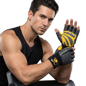 Nouveauté : Gants de sport unisexes ajustables, confortables, respirants, à demi-doigts, pour la musculation, le cyclisme et l'haltérophilie - Product Image 1