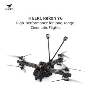 <span class=keywords><strong>Drone</strong></span> de cross-country longue portée HGLRC Bone <span class=keywords><strong>Dragon</strong></span> Rekon Y6, modèle d'avion FPV de 5 pouces, vidéo simulée O3 Moonlight 4K HD - Product Image 2