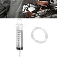 Kit universel de purge de frein 100 ml avec tuyau de 50 cm, seringue de purge d'embrayage hydraulique pour moto, scooter, quad, purgeur d'huile monopersonnel