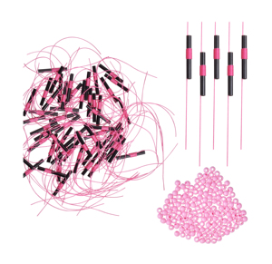 200 pièces flotteurs de pêche Bobber, arrêt Bobber, nœuds de ficelle avec perles, bouchons Bobber pour ligne de pêche, outil de matériel de pêche - Product Image 1