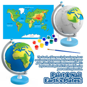 TENGXIN - Globo Terráqueo de Plástico, Mapa del Mundo, Modelo Interactivo de Geología, 22 cm, para Aula, Enseñanza de Geografía, Juguetes Educativos STEM - Product Image 4