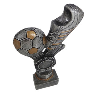 كأس كرة قدم من الراتنج الفضي من ويڤيستا، حجم صغير مع إمكانية النقش المخصص، جائزة لمسابقات كرة القدم - Product Image 5