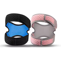 Genouillère en silicone intégrée avec protection contre les chocs et soulagement de la pression pour un soutien stable, idéale pour la course à pied, le jogging, le basketball et l'entraînement.
