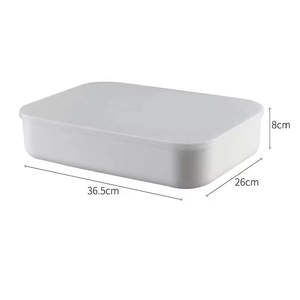 Descuento a granel Heavy Duty Lidded Rectángulo Plástico blanco Almacenamiento doméstico para la organización del hogar Misceláneas <span class=keywords><strong>Caja</strong></span> de almacenamiento de plástico - Product Image 4