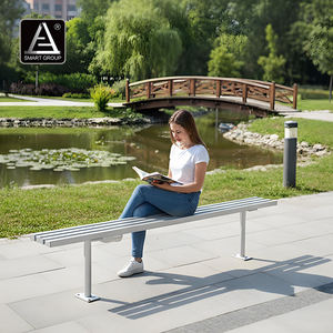 Muebles de jardín Bancos al aire libre Calle Aluminio Banco largo Asiento Banco de parque <span class=keywords><strong>Patio</strong></span> Banco de jardín <span class=keywords><strong>para</strong></span> Campus universitario Empresa - Product Image 3