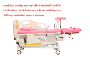 <span class=keywords><strong>Mesa</strong></span> de Operaciones Eléctrica Integral para Obstetricia y Enfermería <span class=keywords><strong>con</strong></span> Freno <span class=keywords><strong>Central</strong></span> para Ginecología y Partos - Product Image 2