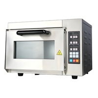 Nouveau four à pizza professionnel de comptoir, électrique, en acier inoxydable, à un ou deux niveaux, avec affichage LED multi-contrôle