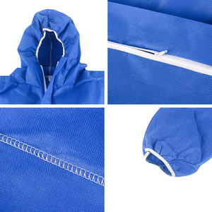 بدلة واقية مقاومة للهب يمكن التخلص منها مصنوعة من مادة SMS، ملابس واقية للسلامة الشخصية - Product Image 5