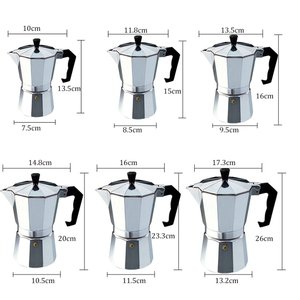 Cafetière en aluminium Moka <span class=keywords><strong>expresso</strong></span> <span class=keywords><strong>percolateur</strong></span> Pot cafetière Moka Pot <span class=keywords><strong>expresso</strong></span> Shot Maker <span class=keywords><strong>Machine</strong></span> à <span class=keywords><strong>expresso</strong></span> - Product Image 6