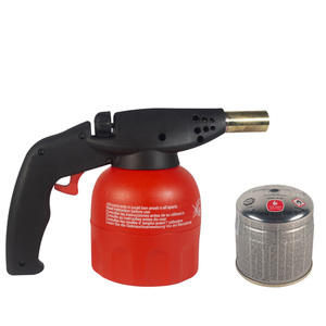 Brûleur à gaz avec cartouche de 190 g, allumage piézoélectrique, régulateur de flamme pour la soudure du cuivre et plus encore - Product Image 1