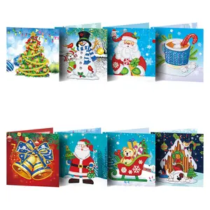 크리스마스 인사말 카드 다이아몬드 페인트 DIY 크리스마스 인사말 카드 크리스마스 어린이 선물