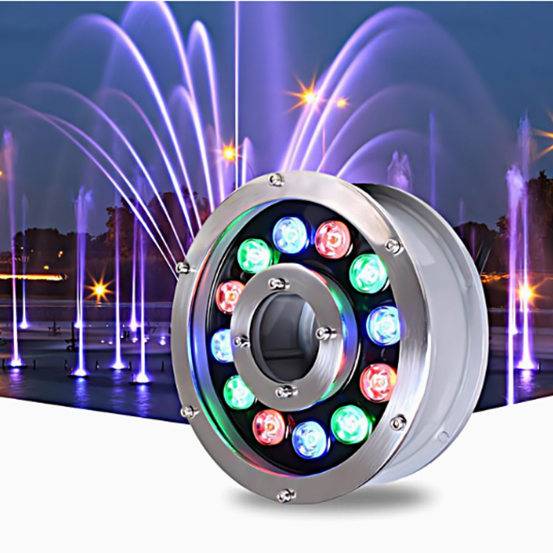 LED Swimming Pool Light Outdoor Light Illumination Stainless Low Voltage Landscape Lighting Villa Fountain Light RGB