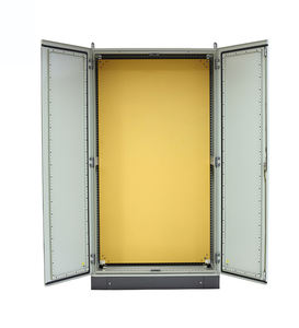 Armoire de serveur en métal étanche IP55 pour réseau de télécommunications extérieur, 6U, haute capacité 1500 kg, norme IEC297-2, en stock - Product Image 1