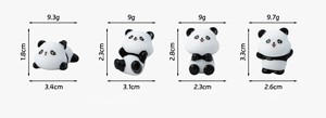 Creativas Figuras de Resina de Pandas Monocromáticas de Estilo Oriental Moderno y <span class=keywords><strong>Kawaii</strong></span>, Figuras de Resina Suaves y Elegantes, Decoración para el Hogar y la Oficina, Lindos <span class=keywords><strong>Elfos</strong></span> en el Estante - Product Image 2