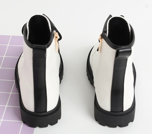 Botas de Tobillo con Logotipo Personalizado para Niños, Botas de Invierno con Forro de Piel Grueso y Cálido para Niñas, Botas de Combate con Cordones - Product Image 4