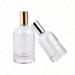 Botellas de Perfume de Vidrio Transparente/Ámbar Redondas Personalizadas, Vacías, de 30ml, 50ml, 100ml, con Pulverizador, Serigrafía, OEM/ODM Disponible - Product Image 4