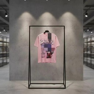 T-shirt décontracté unisexe en jersey à manches courtes, style streetwear, avec magnifique imprimé rétro Hell Star, 100 % coton, coupe ample, anti-boulochage - Product Image 3