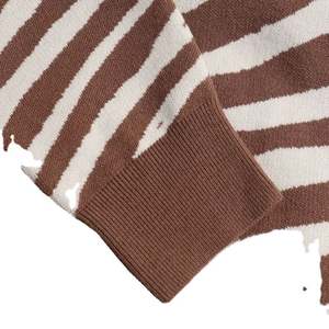 Pull-over tricoté pour femme à col roulé, motif jacquard personnalisable, broderie, tricot, hiver, décontracté, col haut - Product Image 6