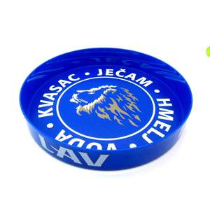 Imprinting Vente en gros Plateaux ronds en plastique bon marché Plateau de service à boissons antidérapant pour bar - Product Image 5