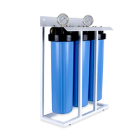 Système complet de filtration de filtre à eau bleu de 20 pouces à 3 étapes pour toute la maison