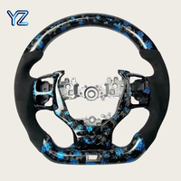 Volant en fibre de carbone forgé YZ Blue Flake pour Lexus IS IS250 IS350 ES300 GS GS350 RC F IS F IS500 GS F Sport Car Tunning
