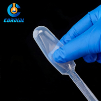 Pipette Pasteur jetable CORDIAL 0,5/1/2/3/5 ml pour usage en laboratoire