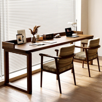 Bureau d'ordinateur en bois massif de style américain Tianzong avec rangement pour la maison, le bureau, l'étude et la chambre à coucher
